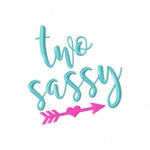 Two Sassy Embroidery Design