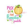 Pick of the Pumpkin Patch Embroidery Design