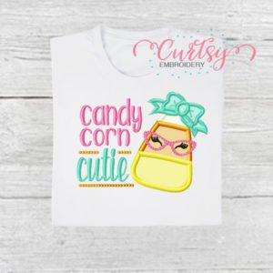 Candy Corn Cutie Applique Design