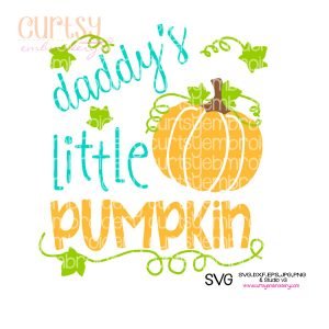 Daddy's Little Pumpkin SVG