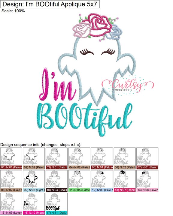 I’m BOOtiful Applique MAP