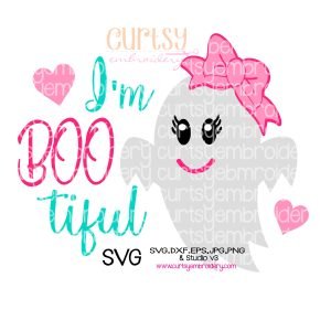 I'm BOOtiful Girl Ghost SVG