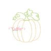 Redwork Pumpkin Embroidery Design
