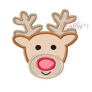 Boy Reindeer Applique Design