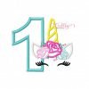 1st Birthday Unicorn Applique Design 1st Birthday Unicorn Applique Design