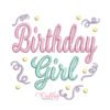 Birthday Girl Confetti Embroidery Design
