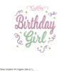 Birthday Girl Confetti Stitch Map