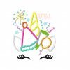 Party Unicorn Applique Design Party Unicorn Applique Design