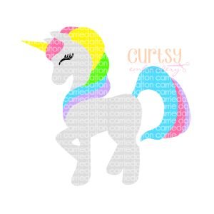 Rainbow Unicorn SVG Design