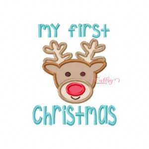 My First Christmas Boy Applique