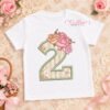 2nd Birthday Roses Applique Design _ Logo 1