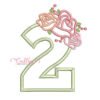 2nd Birthday Roses Applique Design _ Website
