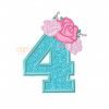 4 Roses Applique Embroidery Design 4 Roses Applique Embroidery Design