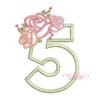 5th Birthday Roses Applique Design _ Website