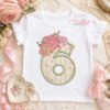 6th Birthday Roses Applique Design _ Logo 1