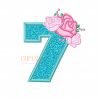 7 Roses Embroidery Design