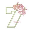 7th Birthday Roses Applique Embroidery Design _ Website