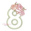 8th Birthday Roses Applique Design _ Website