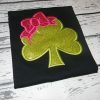 Bow Shamrock Applique photograph 1 Bow Shamrock Applique photograph 1