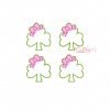 Bow Shamrock Feltie Set of Four Embroidery Design Bow Shamrock Feltie Set of Four Embroidery Design