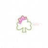 Bow Shamrock Feltie Single Embroidery Design Bow Shamrock Feltie Single Embroidery Design