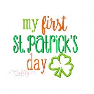 First St Patricks Day Applique