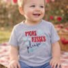 More Kisses Please Embroidery Design Lifestyle Image 1 with logo
