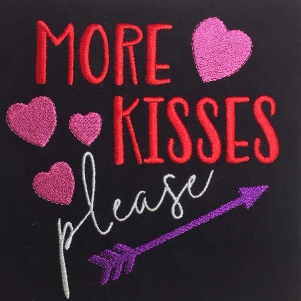 More Kisses Please pink photograph 3