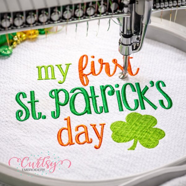 My First St Patricks Day Embroidery Logo 2