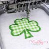 Shamrock Applique Design hoop logo