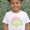 Shamrock with Bow Applique Design lifestyle logo