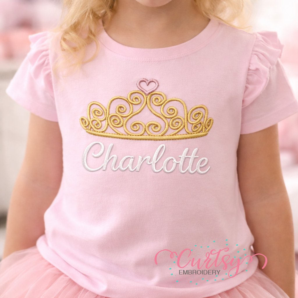 Tiara Embroidery Design Lifestyle Logo 2