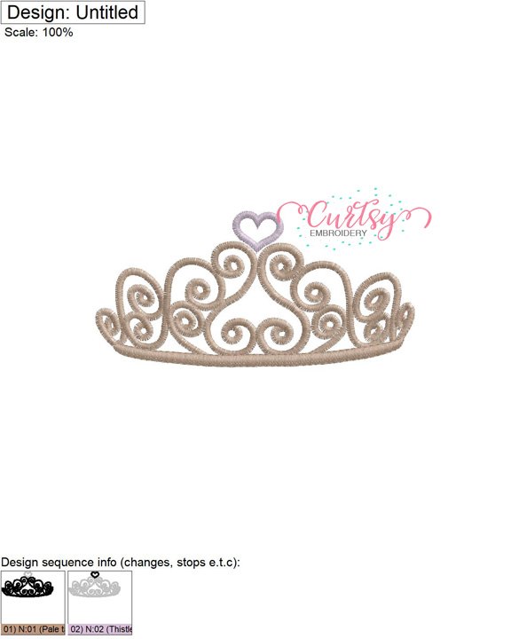 Tiara Embroidery Stitch Map 72