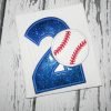 2 Baseball Applique photograph 1 2 Baseball Applique photograph 1