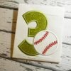 3 Baseball Applique Photograph 1 3 Baseball Applique Photograph 1