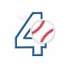 4 Baseball Applique Design 4 Baseball Applique Design