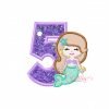 5 Mermaid Birthday Embroidery Design 5 Mermaid Birthday Embroidery Design