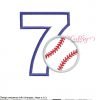 7 Baseball Applique MAP CE 7 Baseball Applique MAP CE