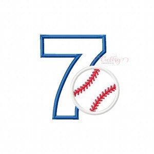 7 Baseball Applique Design