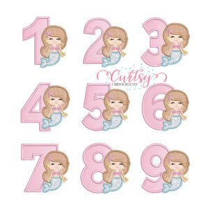 Mermaid Applique Design Set