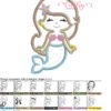 Mermaid Applique Design Stitch Map Mermaid Applique Design Stitch Map