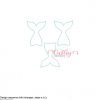 Mermaid Tail Feltie Plain Set of Three MAP