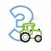 3 Tractor Applique Design 3 Tractor Applique Design