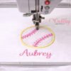 Softball Applique Design Logo 3 Softball Applique Design Logo 3