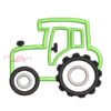 Tractor Applique Embroidery Design