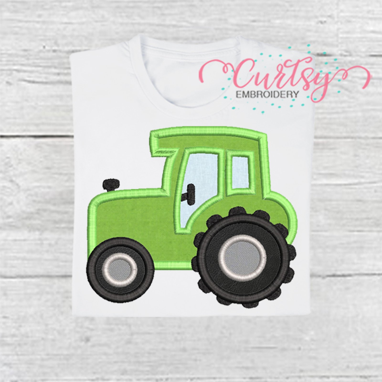 Tractor Applique Embroidery Design 2000 Tractor Applique Embroidery Design 2000