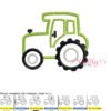 Tractor Applique Stitch Map