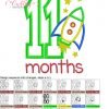 11 Months Rocket Ship Applique MAP