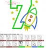 7 Rocket Ship Applique MAP