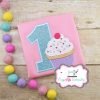 1 Cupcake Applique Photograph 3